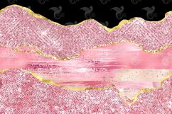 Pink and Gold Glam Edges Clipart Product Image 4