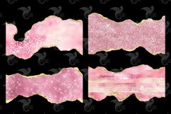 Pink and Gold Glam Edges Clipart Product Image 3
