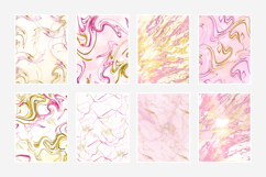 Pink and Gold Marble Seamless Background Digital Paper Product Image 2