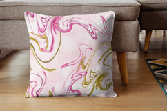 Pink and Gold Marble Seamless Background Digital Paper Product Image 3