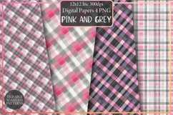 Pink and Grey Plaid Patterns Product Image 2