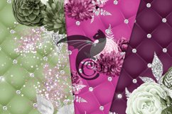Pink and Olive Luxury Floral Digital Paper Product Image 3