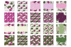 Pink and Olive Luxury Floral Digital Paper Product Image 4