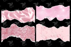 Pink and Silver Glam Edges Clipart Product Image 3