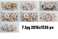 Pink and white flowers Product Image 2