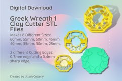 Greek Wreath 1 Clay Cutter - Cookie Cutter STL File Product Image 1