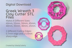 Greek Wreath 3 Clay Cutter - Cookie Cutter STL File Product Image 1