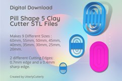 Pill Shape 5 Clay Cutter - Cookie Cutter STL File Product Image 1