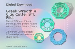 Greek Wreath 4 Clay Cutter - Cookie Cutter STL File Product Image 1