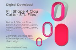 Pill Shape 4 Clay Cutter - Cookie Cutter STL File Product Image 1