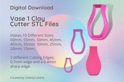 Vase 1 Clay Cutter - Cookie Cutter STL File Product Image 1