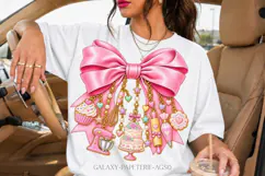 Pink Baker Bow PNG with Cake and Baking Tool Charms Product Image 2