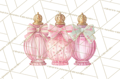 Rococo Christmas Clipart PNG, Pink and Gold Holiday Decor Product Image 5