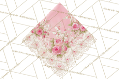 Rococo Christmas Clipart PNG, Pink and Gold Holiday Decor Product Image 4
