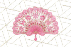 Rococo Christmas Clipart PNG, Pink and Gold Holiday Decor Product Image 5