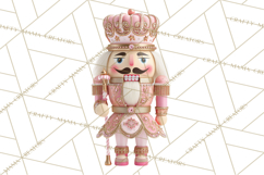 Rococo Christmas Clipart PNG, Pink and Gold Holiday Decor Product Image 5