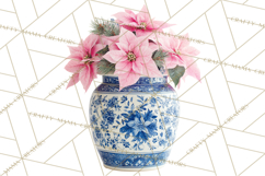 Rococo Christmas Clipart PNG, Pink and Gold Holiday Decor Product Image 3