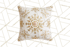 Rococo Christmas Clipart PNG, Pink and Gold Holiday Decor Product Image 4