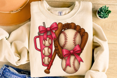 Baseball PNG, Baseball Mom PNG, Baseball Coquette PNG, Game Product Image 1