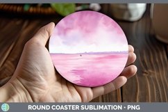 GorgeousPink Round Coaster design.