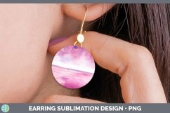GorgeousPink Round Earrings design.
