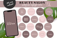 pink beauty salon instagram highlight covers