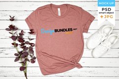 Bella canvas mockup Pink | Women t-shirt mockup Product Image 1