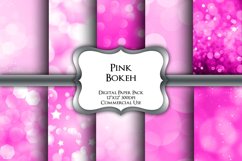 Pink Bokeh Digital Paper Pack Product Image 1