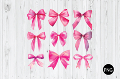 Cute Pink Bows PNG, Coquette Pink Bows PNG, Bow PNG Product Image 1