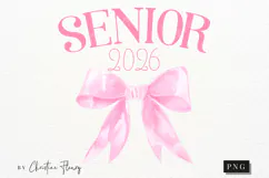 Coquette Pink Senior 2026 PNG Product Image 4