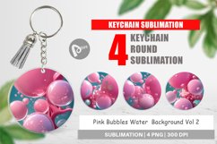 Keychain Pink Bubbles Water Product Image 1