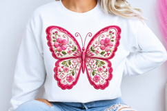 Pink Butterfly PNG Design Product Image 2