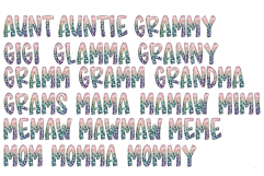 Pink Cheetah Names Bundle PNGs Only Product Image 1