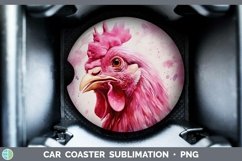 GorgeousPink Car Coaster design.