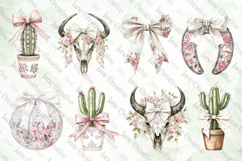 Pink Chinoiserie Cowgirl Sublimation Bundle Clipart Product Image 3