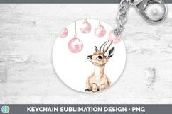 GorgeousPink Christmas Keychain design.