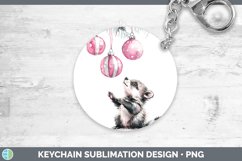 GorgeousPink Christmas Keychain design.