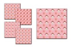 Pink Christmas Seamless Pattern Mega Bundle Digital Papers Product Image 4