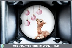 GorgeousPink Christmas Car Coaster design.
