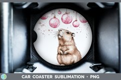 GorgeousPink Christmas Car Coaster design.