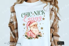 Pink Christmas Chic Nick Energy PNG | Christmas PNG Product Image 3