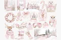 GlamArtZhanna, Christmas clipart, Christmas png, Blush Christmas png, Pink Christmas png, Pink Xmas clipart, Pink winter png, Pink winter clipart, Girly Christmas png, Cute Christmas png, Chic Christmas png, Christmas Graphics, Holiday clipart, Christmas 