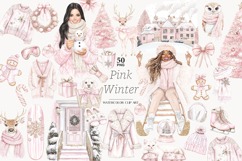GlamArtZhanna, Christmas clipart, Christmas png, Blush Christmas png, Pink Christmas png, Pink Xmas clipart, Pink winter png, Pink winter clipart, Girly Christmas png, Cute Christmas png, Chic Christmas png, Christmas Graphics, Holiday clipart, Christmas 