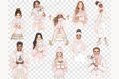 GlamArtZhanna, Christmas clipart, Christmas png, Blush Christmas png, Pink Christmas png, Pink Xmas clipart, Pink winter png, Pink winter clipart, Girly Christmas png, Cute Christmas png, Chic Christmas png, Christmas Graphics, Holiday clipart, Christmas 
