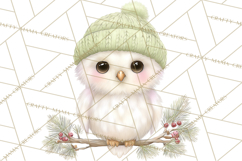Pink Christmas Town Clipart PNG, Pastel Winter Clip Art Product Image 3