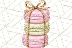 Pink Christmas Town Clipart PNG, Pastel Winter Clip Art Product Image 5