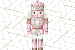 Pink Christmas Town Clipart PNG, Pastel Winter Clip Art Product Image 2