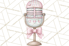 Pink Christmas Town Clipart PNG, Pastel Winter Clip Art Product Image 3