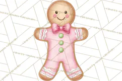 Pink Christmas Town Clipart PNG, Pastel Winter Clip Art Product Image 4