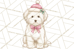 Pink Christmas Town Clipart PNG, Pastel Winter Clip Art Product Image 4
